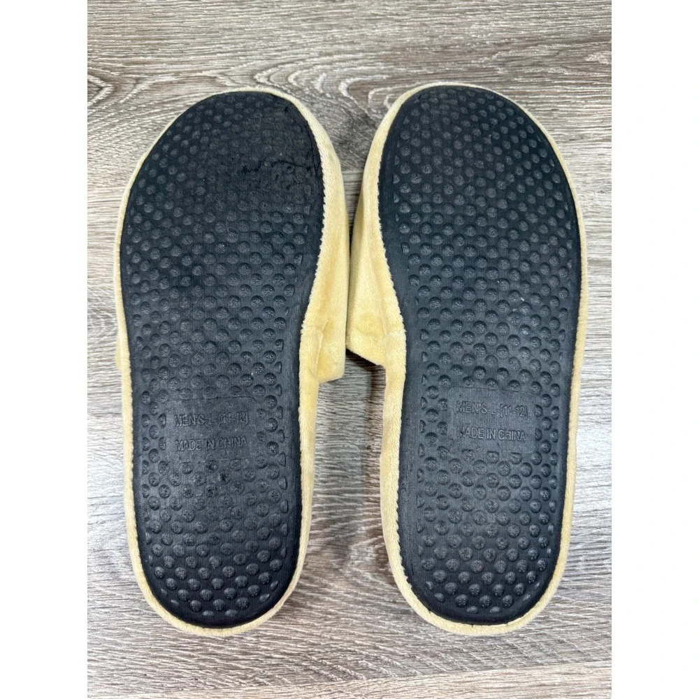 FOCO Florida State Seminoles Mens Large 11-12 Slippers‎ FSU Garnet Gold Tan Logo